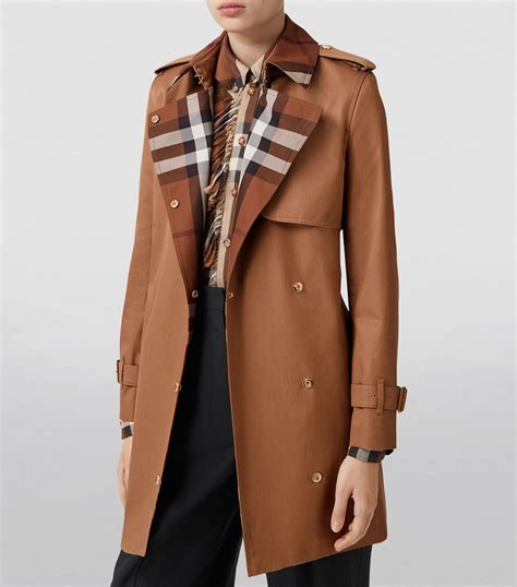 burberry printed cotton gabardine trench coat|burberry gabardine vintage check.